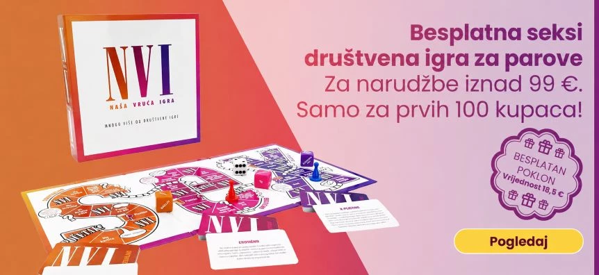 Nova ponuda: Dobijte „NVI: Naša Vruća Igra – odrasla seksi igra na hrvatskom jeziku” na poklon! Lovesexshop.hr sex shop