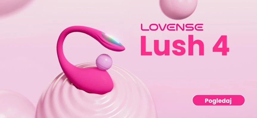 LOVENSE Lush 4 - pametno vibro jaje (ružičasto) - Lovesexshop.hr sex shop
