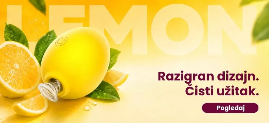 Klitoralni vibrator u obliku limuna s razigranim citrusnim dizajnom | Lovesexshop.hr sex shop