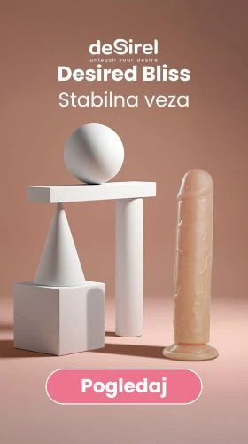 Desirel Desired Bliss - dildo s vakuumskim postoljem (prirodni) - Lovesexshop.hr sex shop