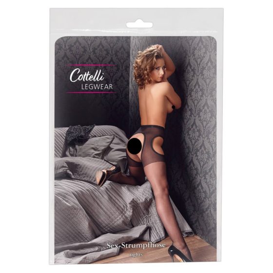 Cottelli - Seks čarape (crne) - L/XL