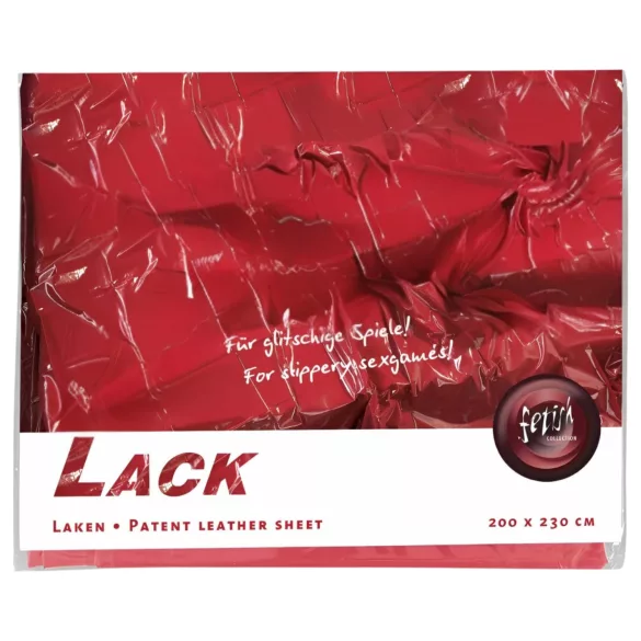 Lak lepedo - erotska plahta - 200x230 cm - crvena
