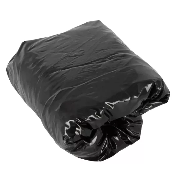 Fetiš - lakirani plaht s gumicom - 220x220 cm (crna)