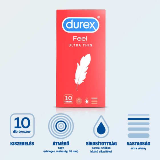 Durex Feel Ultra Thin - ultra realističan kondom (10 kom)