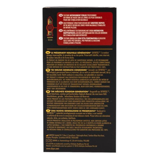 Manix SKYN Intense - kondomi s kuglicama bez lateksa (10 kom)