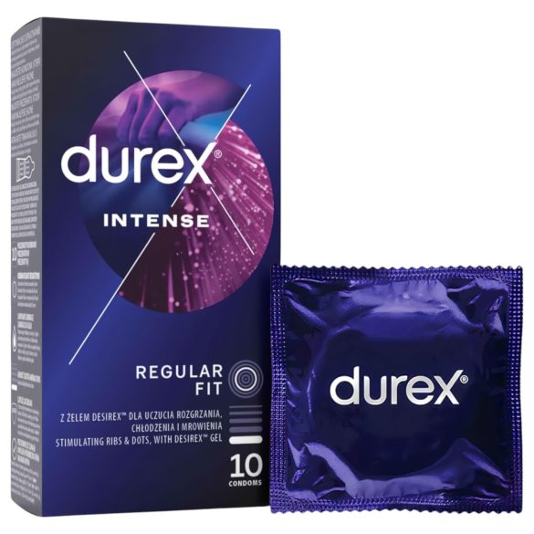 Durex Intense - rebrasti i točkasti kondomi (10 kom)