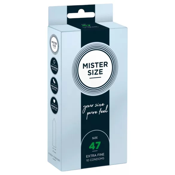Mister Size - tanki kondom - 47mm - 10 komada