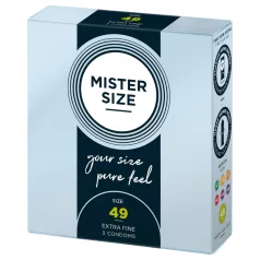 Mister Size - tanka kondom - 49mm - 3 komada