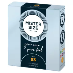 Mister Size - tanka kondom - 53mm - 3 komada