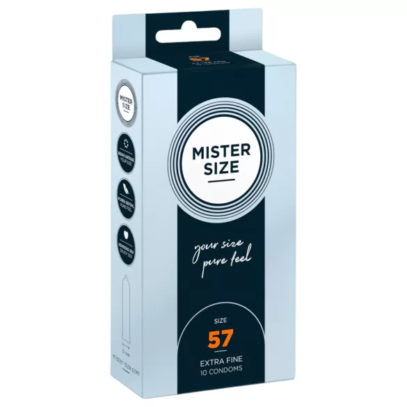 Mister Size - tanka kondom - 57mm - 10 komada