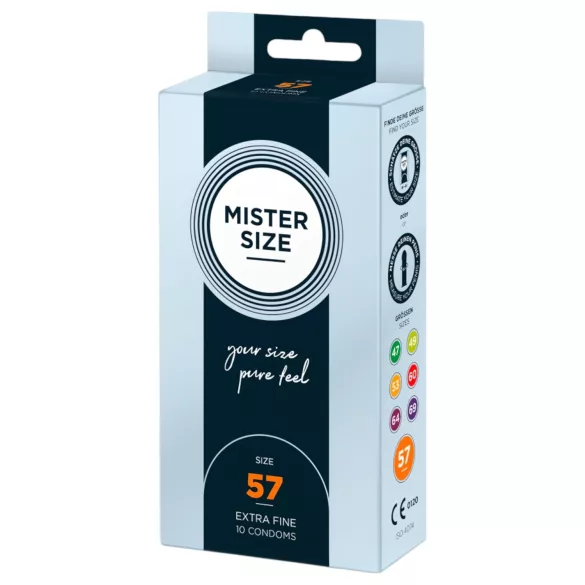 Mister Size - tanka kondom - 57mm - 10 komada
