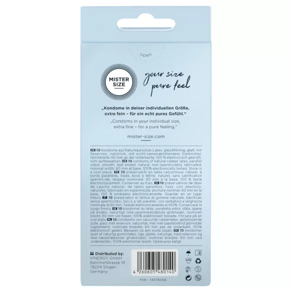 Mister Size - tanka kondom - 60mm - 10 komada