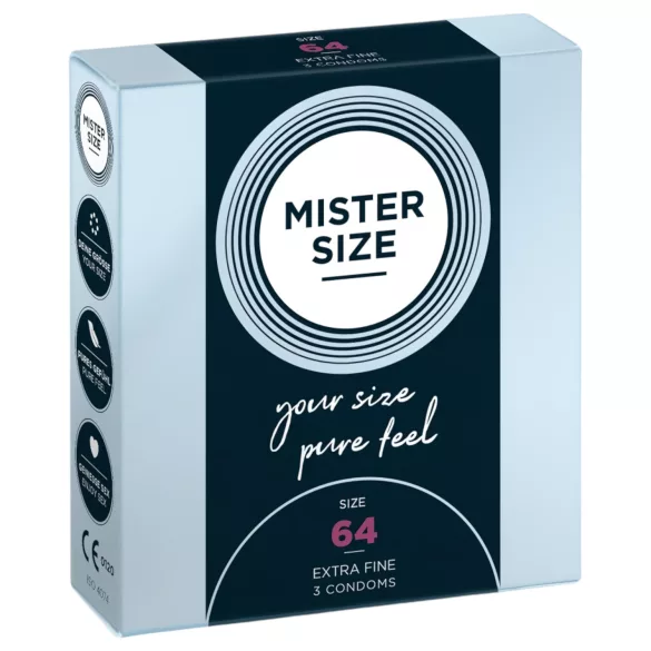 Mister Size - tanka kondom - 64mm - 3 komada