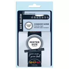   Mister Size - kondomi testni paket s mjeračem penisa - 3 komada