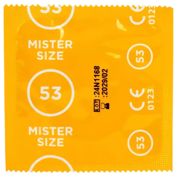Mister Size - kondomi testni paket s mjeračem penisa - 3 komada