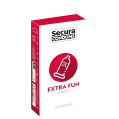 Secura Extra Fun - kondom s točkicama - 53mm (12kom)