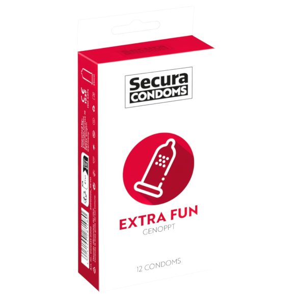 Secura Extra Fun - točkasti kondom - 53mm (12 kom)