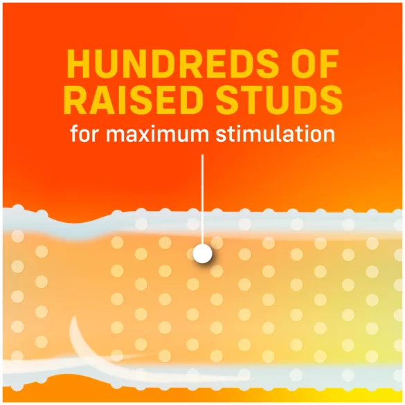 ONE Super Studs - kondom s izbočinama - 12 komada