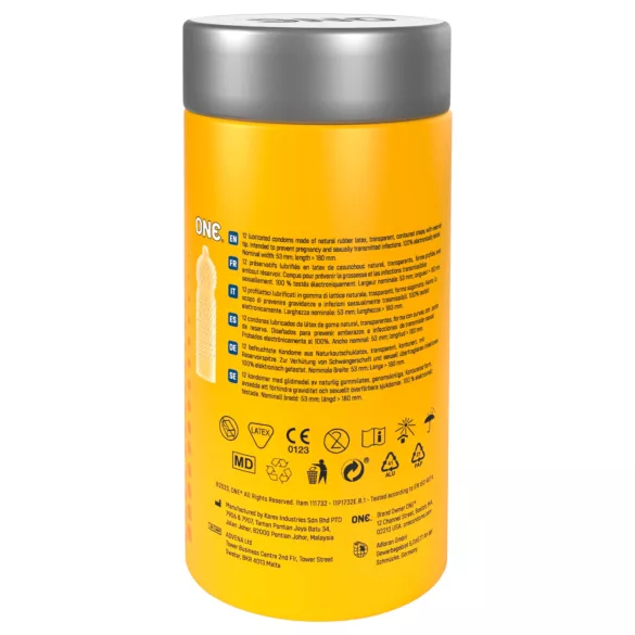ONE Super Studs - kondom s izbočinama - 12 komada