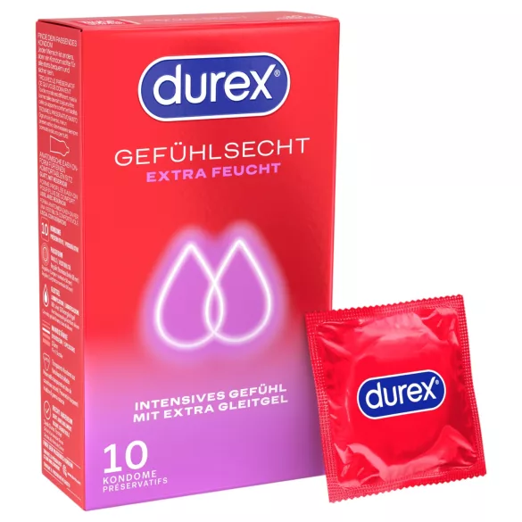 Durex - dodatno podmazani kondomi (10 kom)