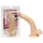 NMC - dildo s blago zakrivljenom osnovom - 19 cm - natur boja