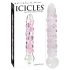 Icicles No. 7 - stakleni dildo s perlicama