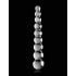 Icicles No. 2 - stakleni dildo s kuglicama (prozirni)