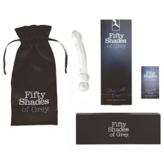   Fifty Shades of Grey - stakleni dildo - reljefna stimulacija - prozirno
