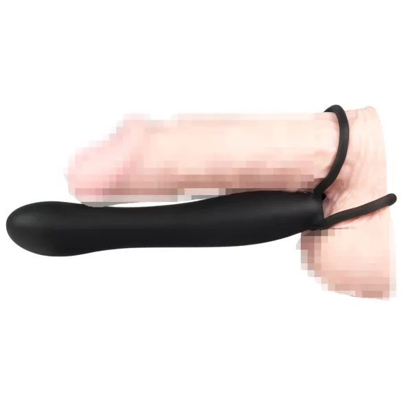 You2Toys - Analni dildo i prsten za penis - crna