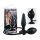You2Toys True Black - napuhujući analni dilatator (crni)