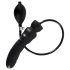 LATEX - napuhavajući dildo (crni)