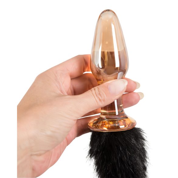 You2Toys - Stakleni analni čep sa mačjim repom