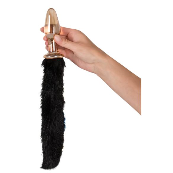 You2Toys - Stakleni analni čep sa mačjim repom