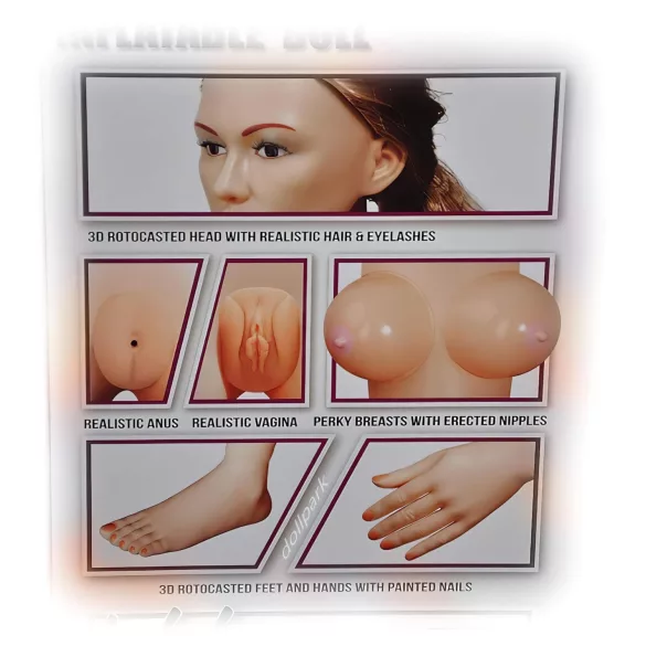 Antonya Vidra - lutka na napuhavanje - polupodignuta noga - guma