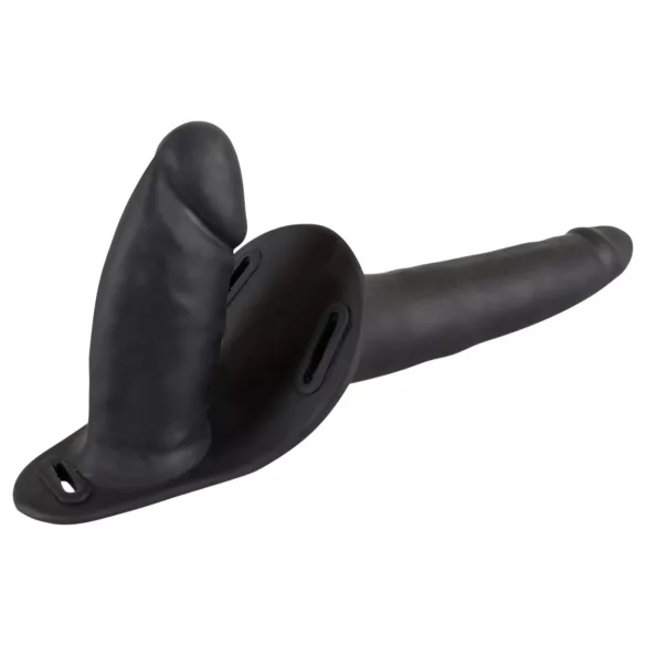 You2Toys - Strap-on dildo duo - silikon - crni