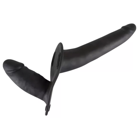 You2Toys - Strap-on dildo duo - silikon - crni