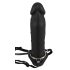 You2Toys - Napuhavajući Strap-On - šuplji, silikonski dildo (crni)