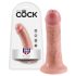 King Cock 6 dildo (15 cm) - prirodna boja