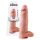 King Cock 12 s testisima veliki dildo (30 cm) - prirodni