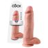 King Cock 12 s testisima veliki dildo (30 cm) - prirodni