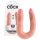 King Cock dvostruki dildo (srednji) - prirodni