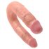 King Cock dvostruki dildo (srednji) - prirodni