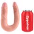 King Cock dvostruki dildo (srednji) - prirodni