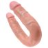 King Cock dvostruki dildo (srednji) - prirodni