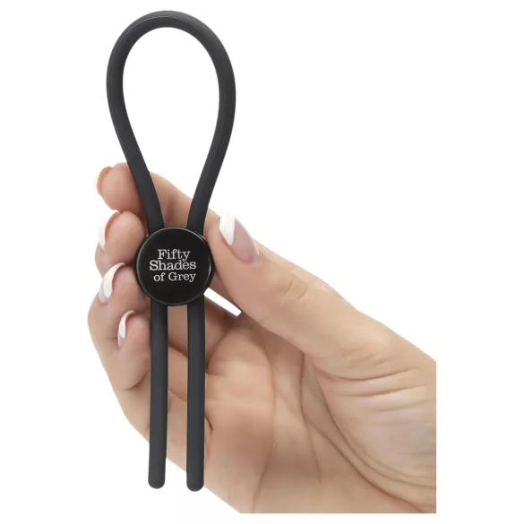 Fifty Shades of Grey - penis prsten - podesiv - sivi silikon