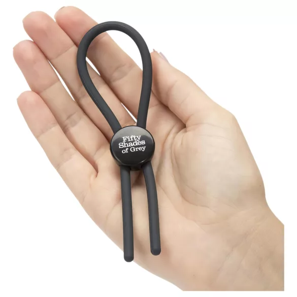Fifty Shades of Grey - penis prsten - podesiv - sivi silikon
