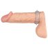 You2Toys - Dvojni prsten za penis (prozirna plava)