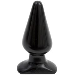 Doc Johnson crni analni čep - klasični, veliki - (14,5 cm)