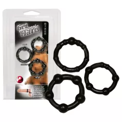 You2Toys - set prstenova za penis - 3 komada - crna