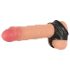 You2Toys - Lateks penis i testis prsten - crna